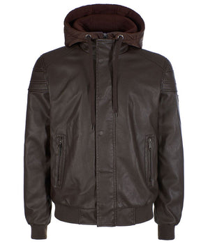 Yes Zee Brown Polyethylene Men's Jacket