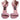 Dolce & Gabbana Pink Leather Logo Heels Keira Sandals Shoes