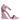 Dolce & Gabbana Pink Leather Logo Heels Keira Sandals Shoes