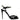 Dolce & Gabbana Black Leather Crystal Ankle Strap Sandals Shoes