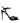 Dolce & Gabbana Black Leather Crystal Ankle Strap Sandals Shoes