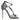 Dolce & Gabbana Silver Keira Leather Heels Sandals Shoes