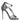 Dolce &amp; Gabbana Silver Keira Leather Heels Sandals Shoes