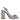 Dolce & Gabbana Silver Crystal Slingback Heels Sandals Shoes