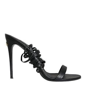 Dolce & Gabbana Black Keira Sandals Stilettos Strap Shoes