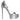 Dolce & Gabbana Silver KEIRA Heels Ankle Strap Sandals Shoes