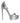Dolce & Gabbana Silver KEIRA Heels Ankle Strap Sandals Shoes