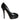 Dolce & Gabbana Black Leather Platform Heels Pumps Shoes