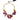 Dolce & Gabbana Gold Brass Mix Fiori Flowers Crystal Chain Necklace