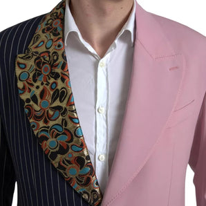 Dolce & Gabbana Multicolor Patchwork Single Breasted Blazer