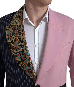 Dolce & Gabbana Multicolor Patchwork Single Breasted Blazer