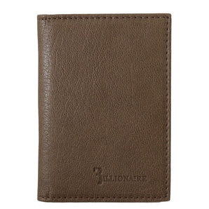 Billionaire Italian Couture Elegant Leather Men's Wallet in Brown Billionaire Italian Couture 