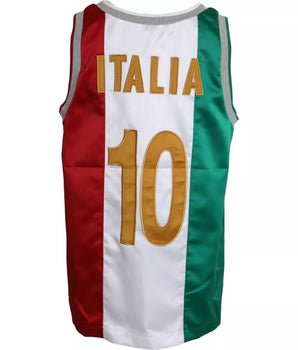 Dolce &amp; Gabbana White Green Sleeveless Top Italian Flag Basket T-shirt
