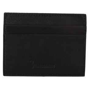 Billionaire Italian Couture Exquisite Black Leather Men's Wallet Billionaire Italian Couture 