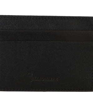 Billionaire Italian Couture Exquisite Black Leather Men's Wallet Billionaire Italian Couture 
