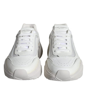 Dolce & Gabbana White DAYMASTER Calf Leather Sneakers Shoes