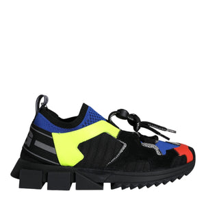 Dolce & Gabbana Multicolor Mesh Sorrento Trekking Sneakers Shoes