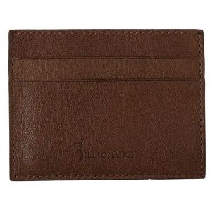 Billionaire Italian Couture Elegant Leather Men's Wallet in Brown Billionaire Italian Couture 