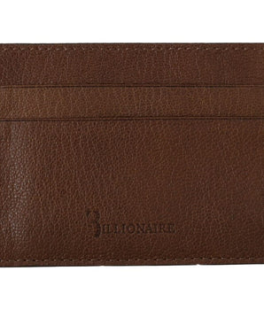 Billionaire Italian Couture Elegant Leather Men's Wallet in Brown Billionaire Italian Couture 