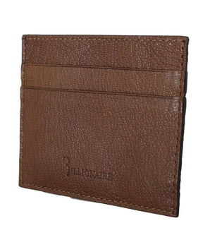 Billionaire Italian Couture Elegant Leather Men's Wallet in Brown Billionaire Italian Couture 