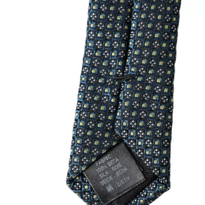 Dolce & Gabbana Green Patterned 100% Silk Adjustable Men Tie