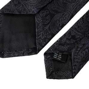 Dolce & Gabbana Black Patterned 100% Silk Adjustable Men Tie