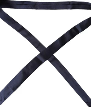 Dolce & Gabbana Dark Blue Silk Skinny Adjustable Tie