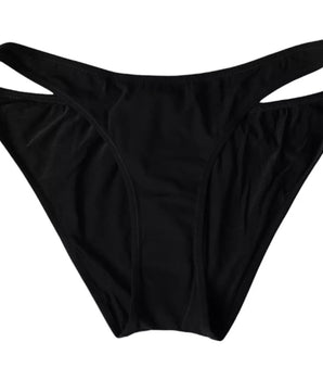 Dolce &amp; Gabbana Traje de baño de nailon negro Bikini con parte inferior de ropa de playa