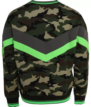Dolce & Gabbana Multicolor Camouflage Sweatshirt Sweater