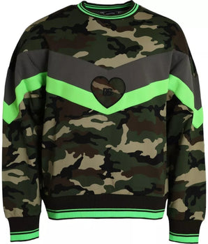 Dolce & Gabbana Multicolor Camouflage Sweatshirt Sweater