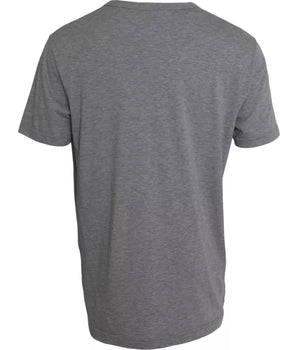 Dolce & Gabbana Gray Graphic Print Cotton Round Neck T-shirt