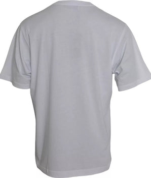 Dolce & Gabbana White Logo Round Neck Short Sleeves T-shirt