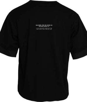 Dolce & Gabbana Black Cotton Pocket Short Sleeves Men T-shirt
