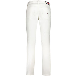 Tommy Hilfiger White Cotton Jeans & Pant