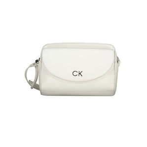 Calvin Klein White Polyethylene Handbag