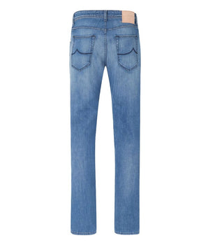 Jacob Cohen Blue Cotton Men Jeans