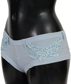 Ermanno Scervino Pantalones cortos de traje de baño con parte inferior de ropa de playa azul