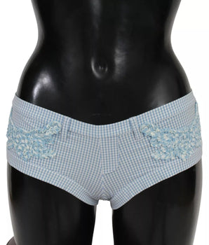 Ermanno Scervino Pantalones cortos de traje de baño con parte inferior de ropa de playa azul