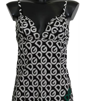 Dolce &amp; Gabbana Bañador sin mangas con estampado DG Mania negro