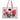 Dolce & Gabbana White Canvas Rose Embroidery Women Shopping Tote Bag