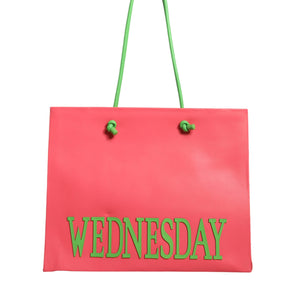 Alberta Ferretti Pink Leather Weekend Wednesday Shopping Tote Bag