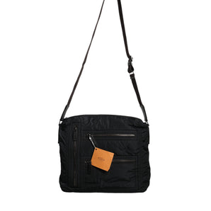 Tod's Black Canvas Pockets Crossbody Strap Shoulder Bag