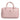 Aniye By Pink Leather Logo Top Handle Duffel Handbag Women Bag