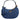 Versace Blue Quilted Denim Leather Top Handle Shoulder Bag