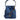 Versace Blue Quilted Denim Leather Crossbody Shoulder Bag