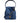 Versace Blue Quilted Denim Leather Crossbody Shoulder Bag