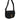 Versace Black Grainy Calf Leather Logo Crossbody Shoulder Bag