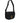 Versace Black Grainy Calf Leather Logo Crossbody Shoulder Bag