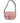 Versace Pink Grainy Calf Leather Logo Crossbody Shoulder Bag Versace 