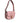 Versace Pink Grainy Calf Leather Logo Crossbody Shoulder Bag Versace 